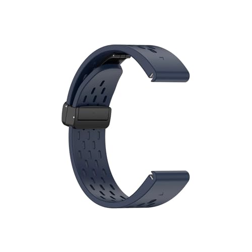 20 22 26mm for Garmin Fenix ​​7XPro Silikon Quick Release Strap Gürtel for Fenix5 5X 5SPlus 6 6X 6SPro Uhr Band Instinct Armband (Color : Dark blue, Size : 20mm Fenix5S 5SPlus) von WUURAA