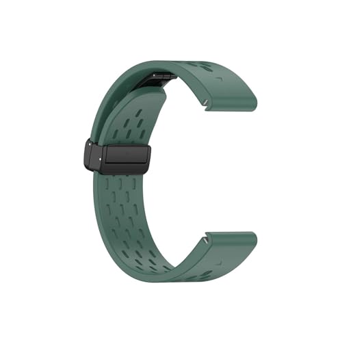 20 22 26mm for Garmin Fenix ​​7XPro Silikon Quick Release Strap Gürtel for Fenix5 5X 5SPlus 6 6X 6SPro Uhr Band Instinct Armband (Color : Dark green, Size : 20mm Fenix6S 6SPro) von WUURAA