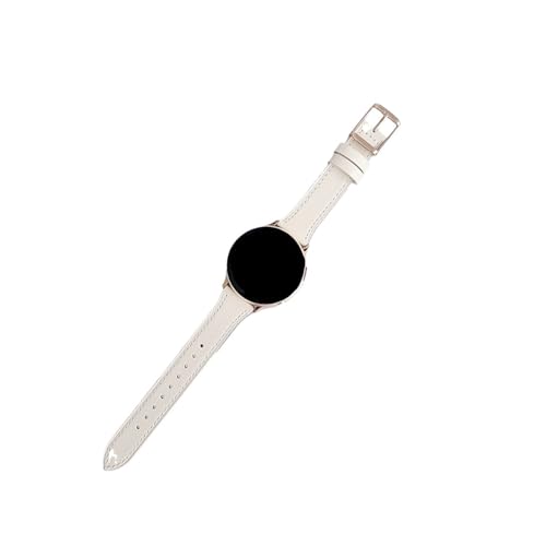20 mm 22 mm Echtlederarmband, Lederbänder, modisches Armband, passend for Huawei Watch GT Runner. Ersetzen Sie das Armband (Color : Off white, Size : 20mm) von WUURAA