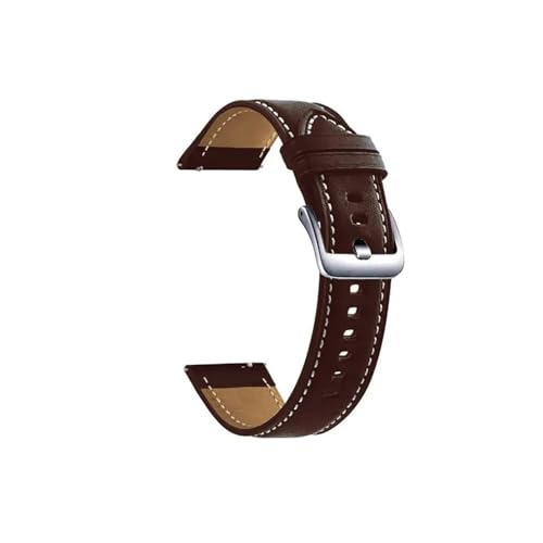20 mm Leder-Uhrenarmband, passend for Garmin Venu SQ 2/Venu 2 Plus/vivoactive 3 Armband for Forerunner 645 245 Music 158 55 Armbandriemen (Color : Coffee, Size : For Approach S40) von WUURAA