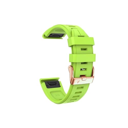 20 mm Silikonuhr passend for Garmin Fenix ​​6S 6SPro 5S Plus 7S Armband Schnellmontage Correa Armband Descent Mk2S/Instinct 2S Armband (Color : Green, Size : 20mm Width) von WUURAA