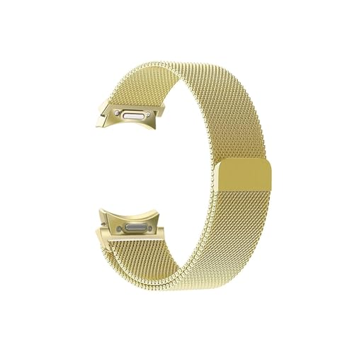 20mm Band for Samsung Galaxy Uhr 6/5/4/Classic 47mm 43mm 40mm 44mm Milanese Loop Armband correa for Galaxy Uhr 5 pro 45mm Strap (Color : Gold, Size : For Galaxy Watch5 40mm) von WUURAA