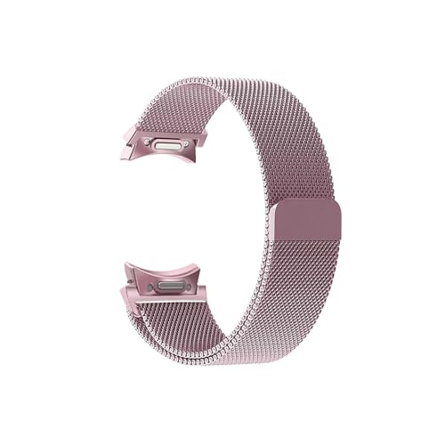 20mm Band for Samsung Galaxy Uhr 6/5/4/Classic 47mm 43mm 40mm 44mm Milanese Loop Armband correa for Galaxy Uhr 5 pro 45mm Strap (Color : Pink gold, Size : For Galaxy Watch4 44mm) von WUURAA