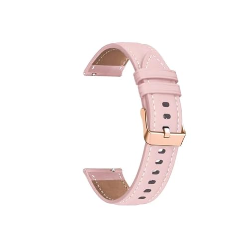 20mm Lederarmband for Samsung Galaxy Watch 6/5/4 40mm 44mm Classic 43 47 46 42 Band for Galaxy Watch 5 Pro Armband (Color : Pink 02, Size : For Active 2 40 44mm) von WUURAA