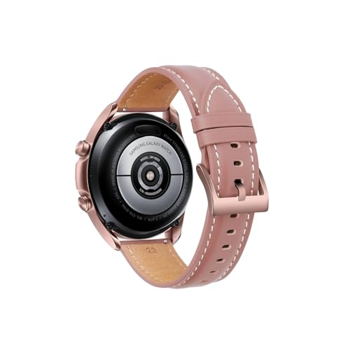 20mm Lederarmband for Samsung Galaxy Watch 6 5 4 44MM 40mm Active 2 Gear S3 22mm Armband for Huawei Watch GT4 Ersatzband (Color : Pink, Size : 22mm) von WUURAA