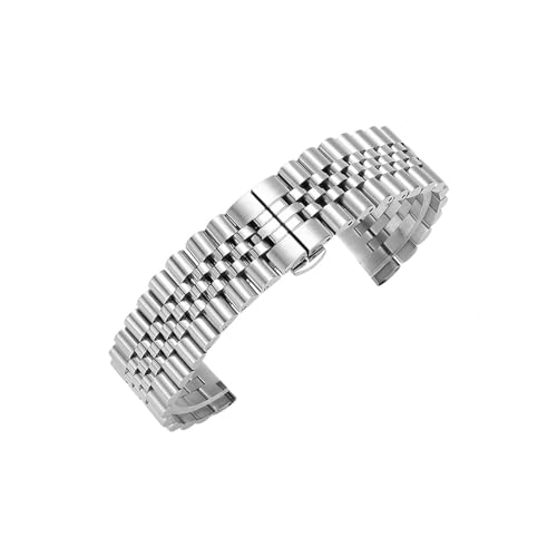 22mm 20mm Passend for Samsung Galaxy Watch 5 Pro 45mm 6 5 44mm 40mm Band watch6 4 Classic 47mm 46mm 42mm Armband Edelstahlarmband (Color : Silver tool, Size : For Galaxy watch 3 45mm) von WUURAA