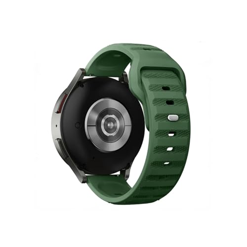 22mm 20mm Silikonband for Huawei Uhr 4/3/GT3-2 Pro for Amazfit GTR 4/GTS 4 weiche atmungsaktive Gürtel for Samsung Galaxy Uhr 6/5/4 Armband (Color : Alfalfa, Size : For 20mm) von WUURAA