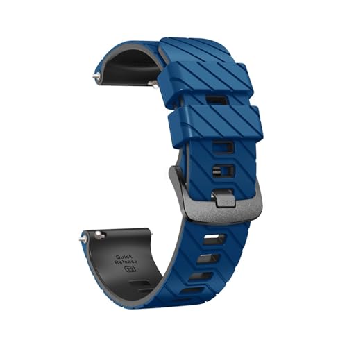 22mm Silikon Sport Band for Huawei Uhr Ultimative GT5 Pro GT4 46MM GT3 GT2 Ersatz Armband(Blue Black,For GT5Pro 46MM) von WUURAA