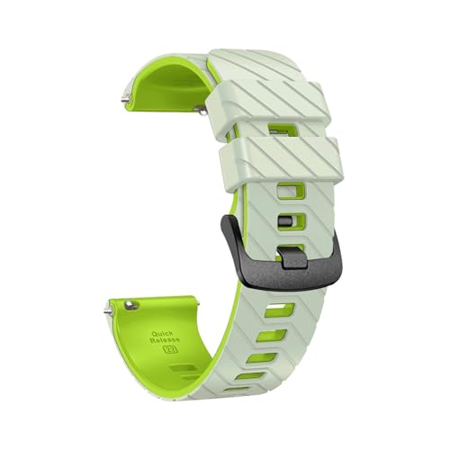 22mm Silikon Sport Band for Huawei Uhr Ultimative GT5 Pro GT4 46MM GT3 GT2 Ersatz Armband(Fog gray green,For GT5Pro 46MM) von WUURAA