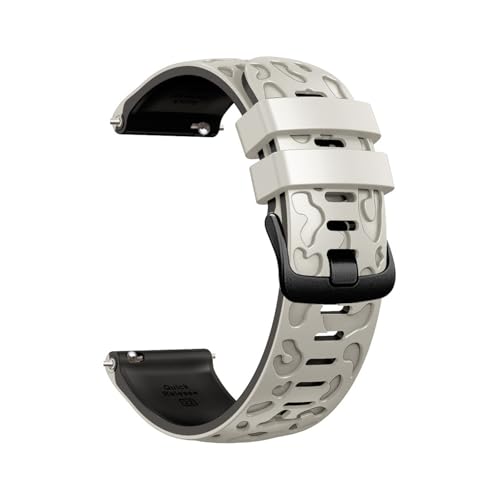 22mm Silikonarmband for Huawei Watch GT4 GT5 Pro 46MM GT3 GT2 Ultimate Ersetzen Sie das Sportarmband(Light sand black,For GT5Pro 46MM) von WUURAA