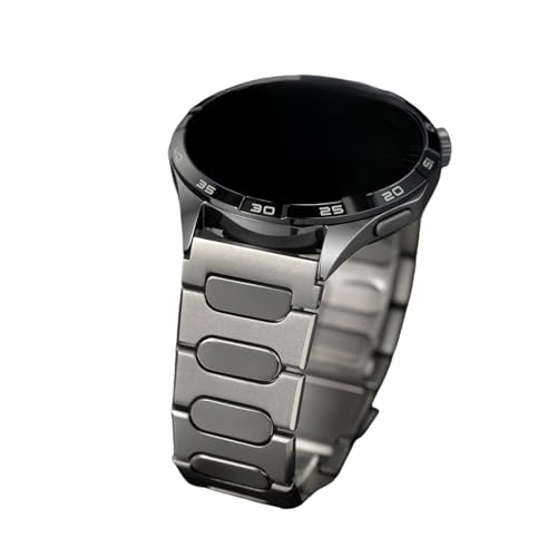 22mm Titan Metall Band for Huawei Watch GT4 GT5 GT5Pro 46MM GT3 GT2 Ultimative Ersetzen Armband(Titanium color,For GT3 3Pro 46MM) von WUURAA