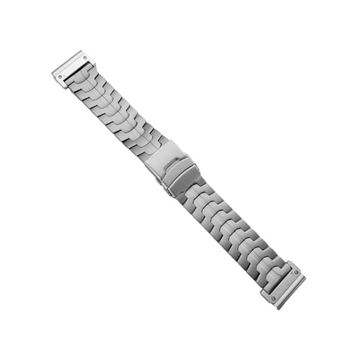 26 mm Titan-Metallarmband for Garmin-Uhr Fenix ​​8/5X/5XPlus/6X/6XPro/7x/7XPro QuickFit Metallarmbanduhr 3HR Tactix Epix Gen2 Band(Titanium,26mm) von WUURAA