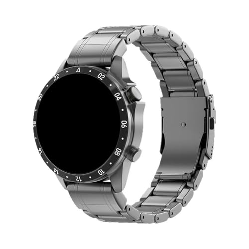 Armband aus Titanlegierung for Garmin Quatix 8/Fenix8/Tactix 47/51 mm 7X Forerunner 970 965 570 265 Aviator Band(Grey,22mm Fenix E) von WUURAA