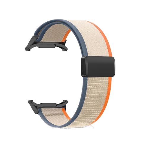 Armband passend for Samsung Watch 7 Ultra Band Trail Loop Schnalle for Galaxy Watch 7 Ultra Armband Armbänder Armband(Orange beige) von WUURAA