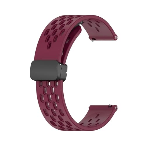 Atmungsaktives Silikonband mit Anschluss for Huawei Watch Fit 4 Pro Fit4 Fit3 Ersatzband(7 Wine red,For Fit 4 Pro) von WUURAA