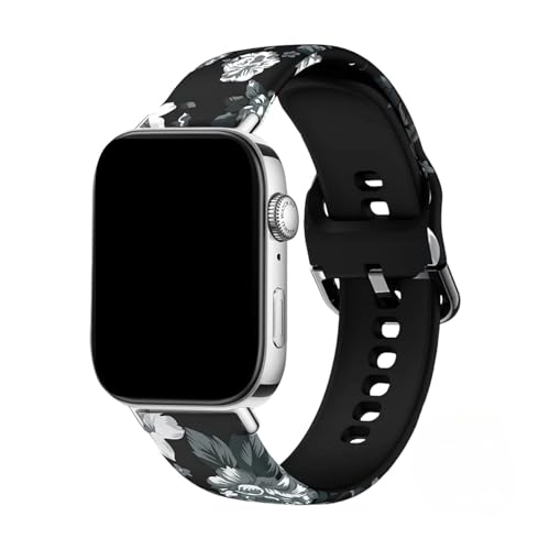 Bedrucktes Silikonarmband for Huawei Watch Fit 3 Ersatzarmband Correa for Huawei Watch Fit4 4pro(Black gray,For Fit 3) von WUURAA