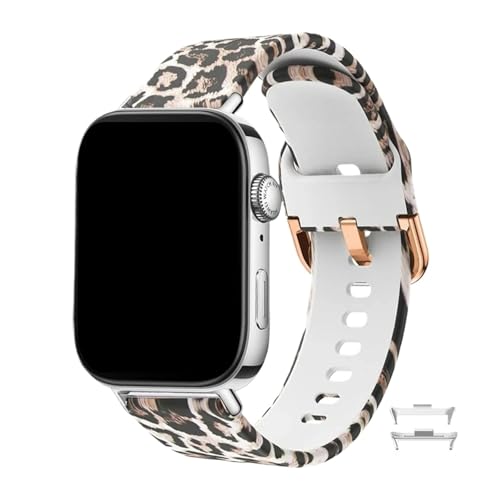 Bedrucktes Silikonarmband for Huawei Watch Fit 3 Ersatzarmband Correa for Huawei Watch Fit4 4pro(Classic Leopard,For fit 4 pro) von WUURAA