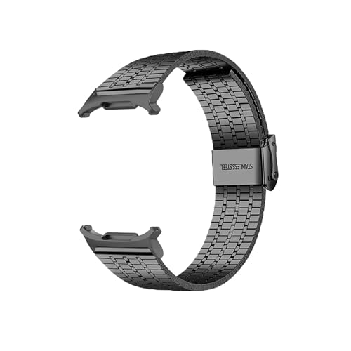 Business-Metall-Uhrenarmband for Samsung Galaxy Watch 7 Ultra 47 MM Armband Ersatzuhr for Watch 7 Ultra Edelstahlband Armband(Black) von WUURAA