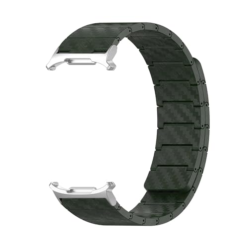 Carbonfaser-Armband, for Samsung Galaxy Watch 7 Ultra 47 mm Loop-Armband for Galaxy Watch 7Ultra-Armband(Green silver) von WUURAA