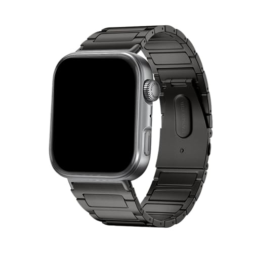 Dünnes Armband aus reinem Titan for Huawei Watch Fit 4 Pro, Quick Fit Band Correa for Huawei Watch Fit4 Fit3, ersetztes Armband(NO.1 Titanium Grey,For Fit 4 Pro) von WUURAA