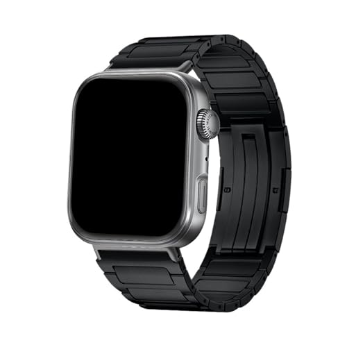 Dünnes Armband aus reinem Titan for Huawei Watch Fit 4 Pro, Quick Fit Band Correa for Huawei Watch Fit4 Fit3, ersetztes Armband(NO.2 Black,For Fit 4 Pro) von WUURAA