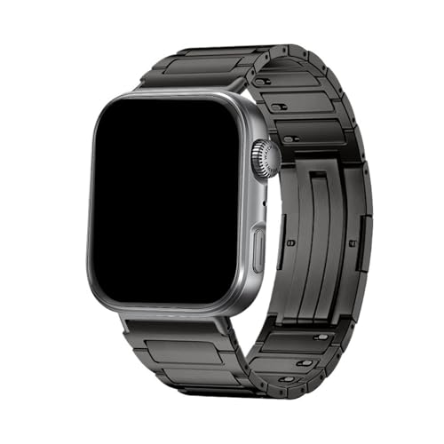 Dünnes Armband aus reinem Titan for Huawei Watch Fit 4 Pro, Quick Fit Band Correa for Huawei Watch Fit4 Fit3, ersetztes Armband(NO.3 Titanium Grey,For Fit 4 Pro) von WUURAA