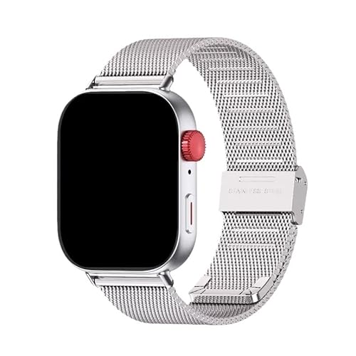 Edelstahl Milan Strap for Huawei Watch Fit3 Fit4 Fit4Pro Ersetzen Metall Mode Armband(Silver) von WUURAA