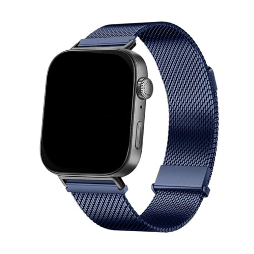 Edelstahl Milanese Armband for Huawei Watch Fit3 Fit4 Fit4Pro Ersetzen Sie den Metallarmbandgürtel(Ink Blue,For FIT 3) von WUURAA