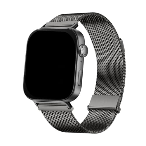 Edelstahl Milanese Armband for Huawei Watch Fit3 Fit4 Fit4Pro Ersetzen Sie den Metallarmbandgürtel(Titanium Grey,For FIT 4) von WUURAA