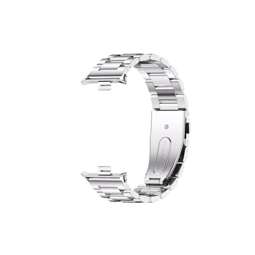 Edelstahl-Uhrenarmband passend for Redmi Watch 4 Uhr Ersatzarmband passend for Xiaomi Band 8 Pro Armband-Zubehör (Color : Silver, Size : For redmi watch 4) von WUURAA