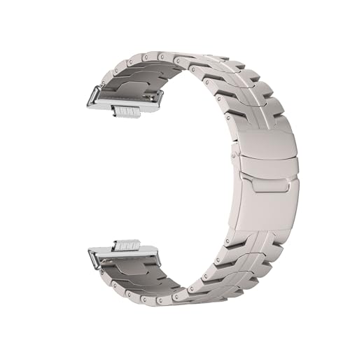 Edelstahlarmband for Huawei Watch Fit 3/4/4Pro, Metallarmband for Fit3 Fit4 Fit4Pro, austauschbares Titanarmband(TiS,STAINLESS STEEL_FOR FIT 4PRO) von WUURAA