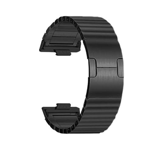 Edelstahlarmband for Huawei Watch Fit 4 4Pro Correa Armband for Huawei Fit 3 Ersetztes Band(Black,For Fit 4) von WUURAA