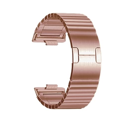 Edelstahlarmband for Huawei Watch Fit 4 4Pro Correa Armband for Huawei Fit 3 Ersetztes Band(Rose gold,For Fit 4 Pro) von WUURAA
