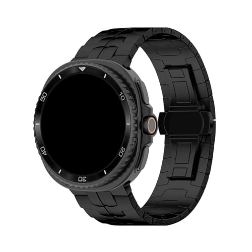 Edelstahlarmband for Samsung Galaxy Watch 8 40mm 44mm Ersatzarmband for Galaxy 8Classic 46mm Armband(Balck,For Watch 8 44mm) von WUURAA