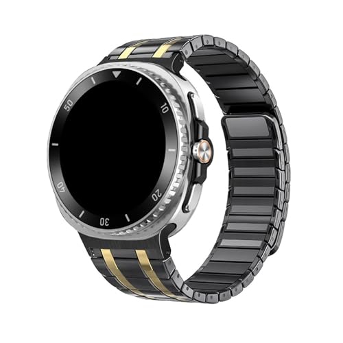 Edelstahlband for Samsung Galaxy Watch8 44mm 40mm/8Classic 46mm, ersetztes Armband for Watch Ultra2(2025)(Gray gold,For Galaxy 8Classic 46mm) von WUURAA
