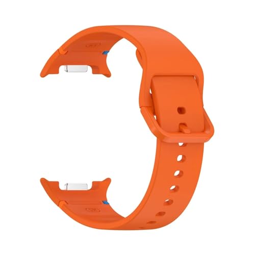 For Samsung Galaxy Watch 8 44mm 40mm Watch8 Classic Ersatzarmband Weiches Silikonarmband Armband Band Gürtel(Orange,For Galaxy 8 40mm) von WUURAA