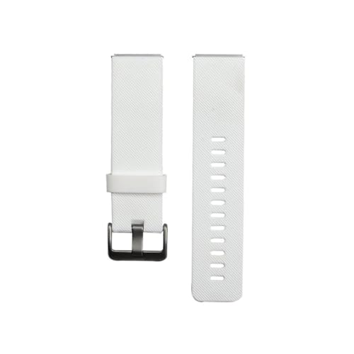 Geeignet for Fitbit Blaze Watch. Weiches Silikon-Uhrenersatzarmband (Color : White, Size : L) von WUURAA