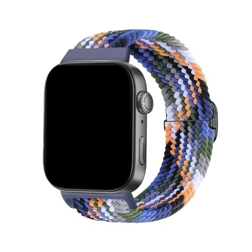 Gewebtes Nylonarmband for Huawei Watch Fit3 Fit4 Fit4Pro. Spezialisierte Anschlüsse. Band ersetzt atmungsaktives Sportarmband.(Denim Blue,For FIT 4) von WUURAA