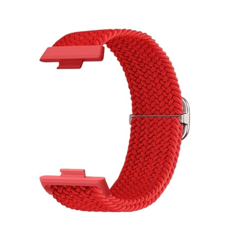 Gewebtes Nylonarmband for Huawei Watch Fit3 Fit4 Fit4Pro. Spezialisierte Anschlüsse. Band ersetzt atmungsaktives Sportarmband.(Red,For FIT 4) von WUURAA