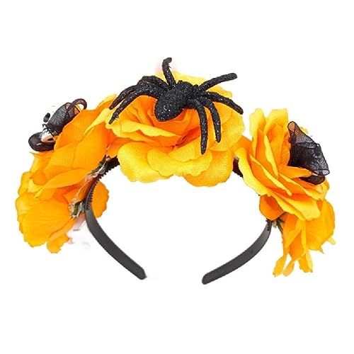 Gruselige Stirnbänder In Blumenform Mit LED Leuchten Totenkopf Haarreifen Halloween Stirnbänder Für Frauen Und Mädchen Partyzubehör Für Hochzeiten Halloween Stirnbänder Für Frauen von WUURAA