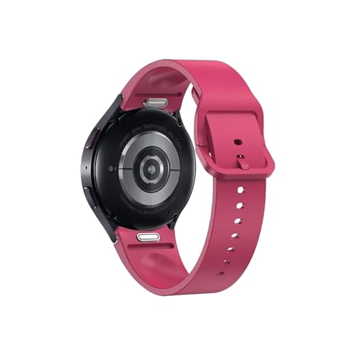 Kautschukarmband for Samsung Galaxy Watch 4/5/6 44 mm 40 mm 5Pro 45 mm Zubehör Silikonarmband Correa 6 Classic 43 mm 47 mm Band (Color : Wine Red, Size : For Galaxy Watch 6 40mm) von WUURAA