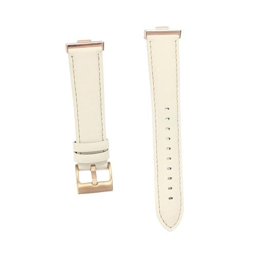 Lederarmband for Huawei Watch Fit 4 Pro Lederarmband Correa for Huawei Watch Fit4 Fit3 Armband ersetzen(Off-white-RG,For fit 3) von WUURAA