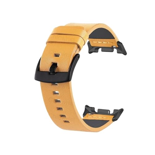 Lederarmband for Samsung Galaxy Watch 8 40mm 44mm/8Classic/Ultra2/Ultra 47mm Band ohne Lücken Quick Fit Armband(LBrB,For Watch 8 Classic) von WUURAA