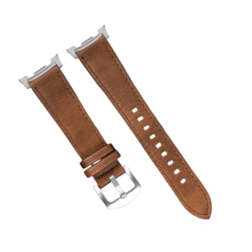 Lederarmband for Samsung Galaxy Watch 8 Classic/7 Ultra 47mm Loop Sport, ersetztes Band for Galaxy watch8 40 44mm Ultra2(BrSS,For Watch 8 44mm) von WUURAA