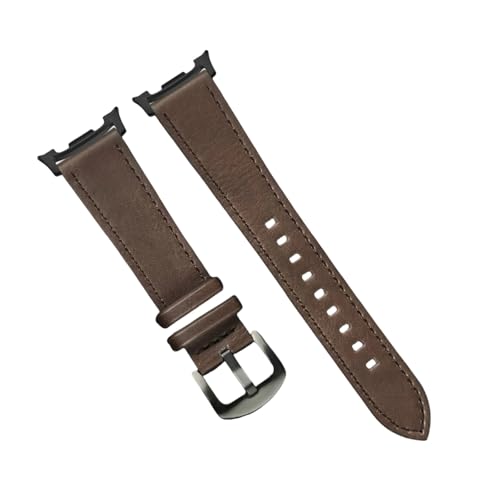 Lederarmband for Samsung Galaxy Watch 8 Classic/7 Ultra 47mm Loop Sport, ersetztes Band for Galaxy watch8 40 44mm Ultra2(DBrBB,For Watch 8 44mm) von WUURAA