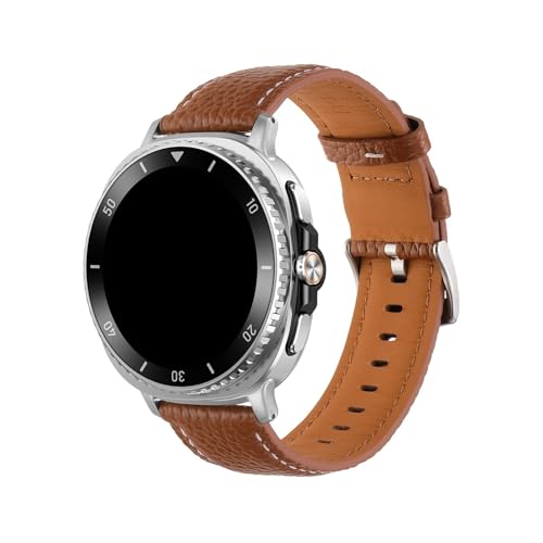 Lederband for Samsung Galaxy Watch 8 40MM 44MM 8Classic 46MM Armband for Galaxy Ultra 2025 Ersatzband(Brown,For Watch Ultra 47mm) von WUURAA