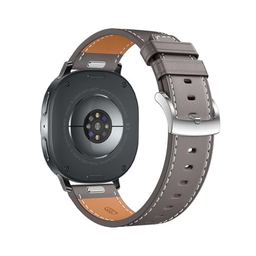 Lederband for Samsung Galaxy Watch 8Classic 46mm Ersatzband Armband for Galaxy 8 44mm 40mm Armband Correa(Gray-S,For Watch 8 44mm) von WUURAA