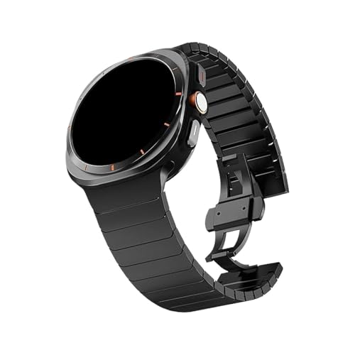 Metallarmband for Samsung Galaxy Watch FE 7 6 5 4 Edelstahlarmband for SAMSUNG WATCH7 ULTRA 47MM Ersetztes Band(Black,For Galaxy 4 44mm 40mm) von WUURAA