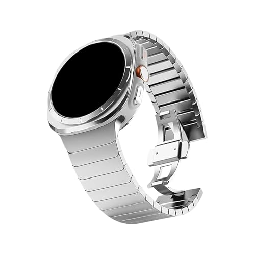 Metallarmband for Samsung Galaxy Watch FE 7 6 5 4 Edelstahlarmband for SAMSUNG WATCH7 ULTRA 47MM Ersetztes Band(Silver,Galaxy FE 40mm) von WUURAA