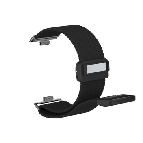 Nylon Loop Sportarmband for Huawei Watch Fit3 Fit4 Fit4Pro Spezialverbinder Band ersetzen Elastizitätsarmband(1 Black,For FIT3/4) von WUURAA